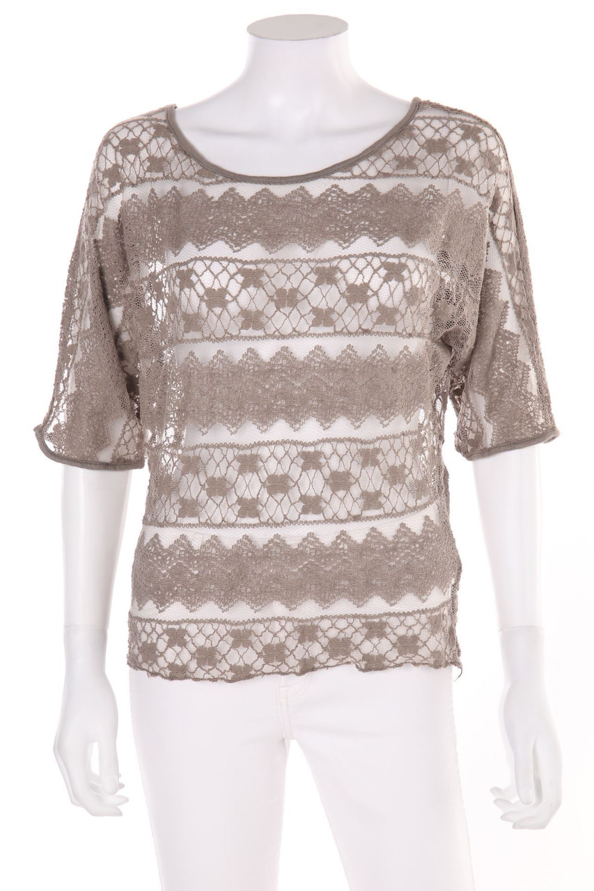 Black Box - Batwing-Shirt aus Spitze mit 3/4-Ärmel - S