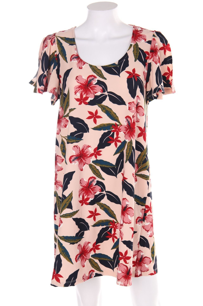 MANGO BASICS - Shift-Kleid mit floralem Muster - S