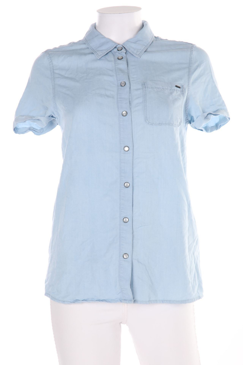 ONLY - Kurzarm-Jeans-Bluse - D 34