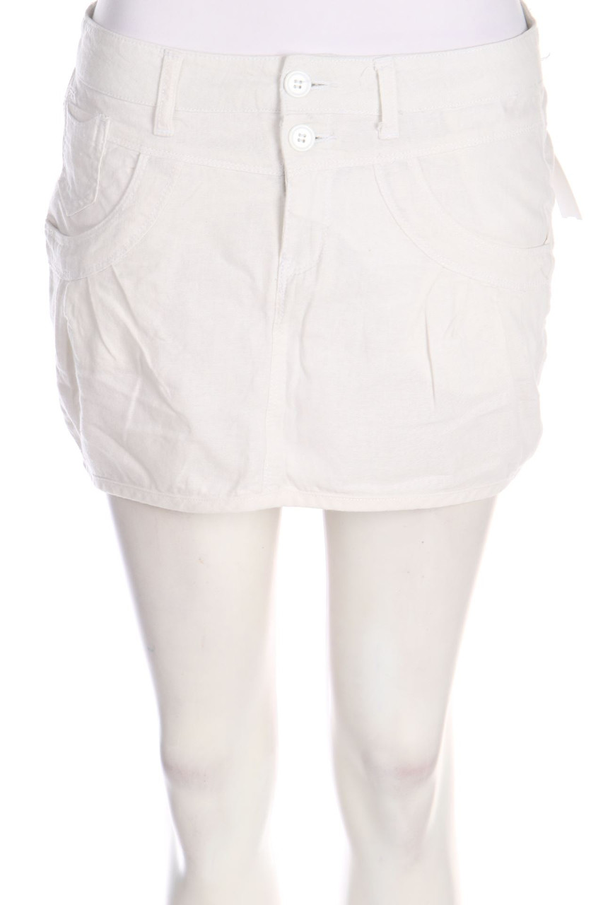 ONLY - Minirock aus Leinen-Mix - D 36