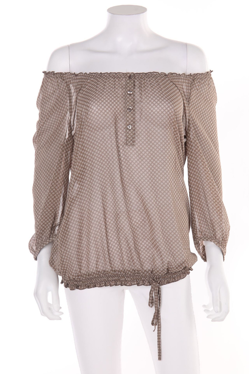 ESPRIT - Bluse mit 3/4-Ärmel mit Punkten - D 38