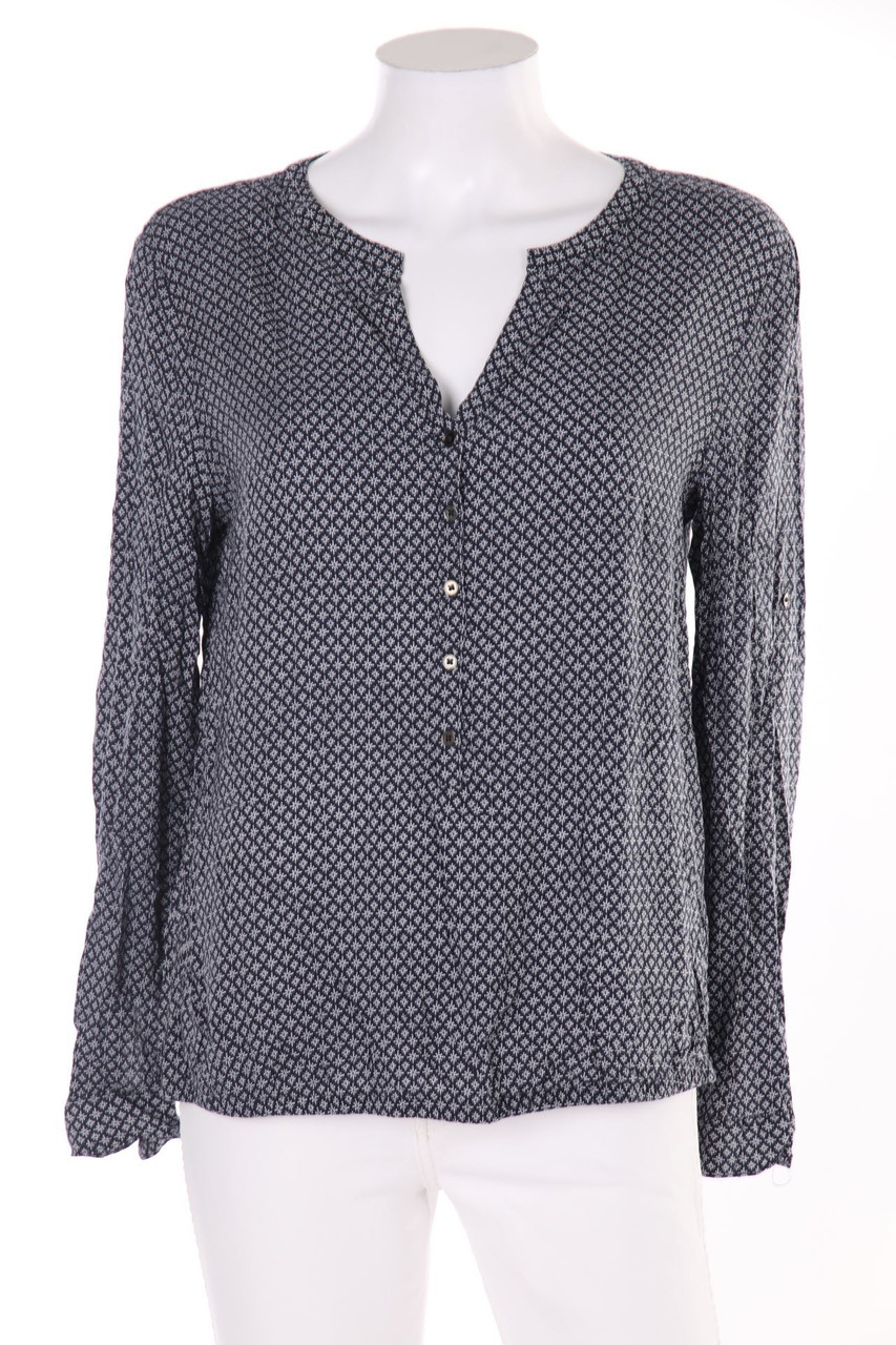 s.Oliver - Hemd-Bluse mit Krempel-Ärmeln - D 40