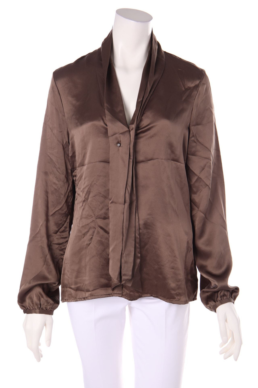 JJB BENSON - Seiden-Bluse mit Schalkragen - D 40