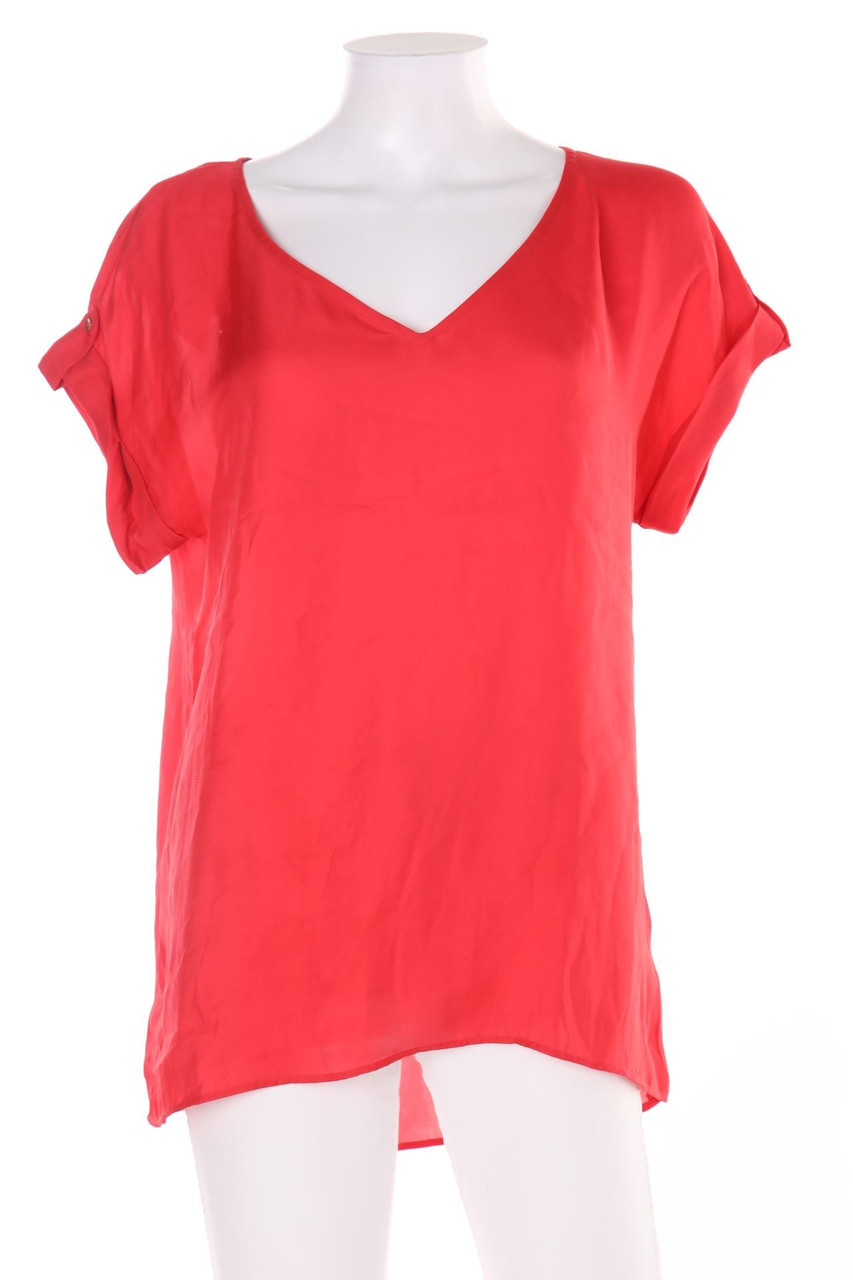 MANGO SUIT - Kurzarm-Bluse mit überschnittener Schulter - M