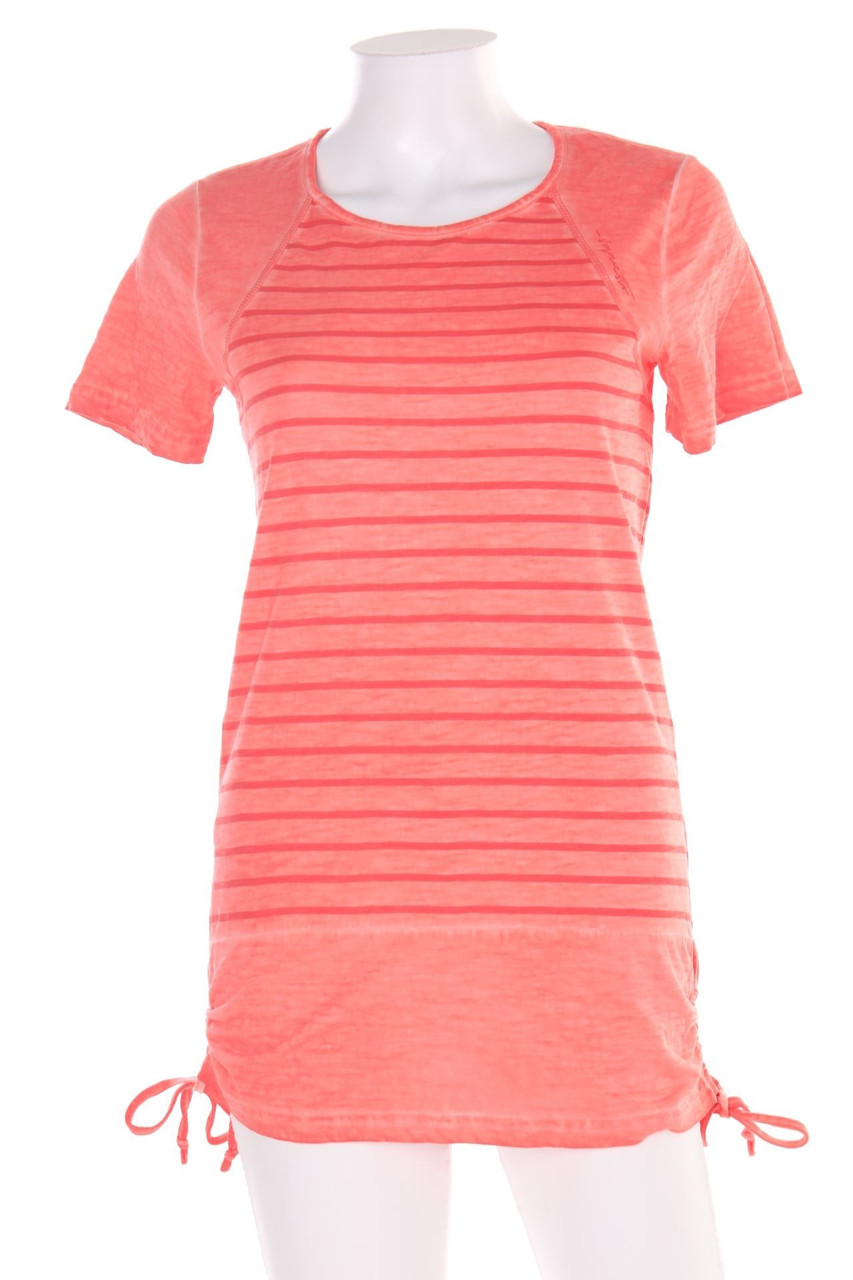 Soquesto - Garment Dyed-Kurzarm-Shirt mit Logo-Print - D 34