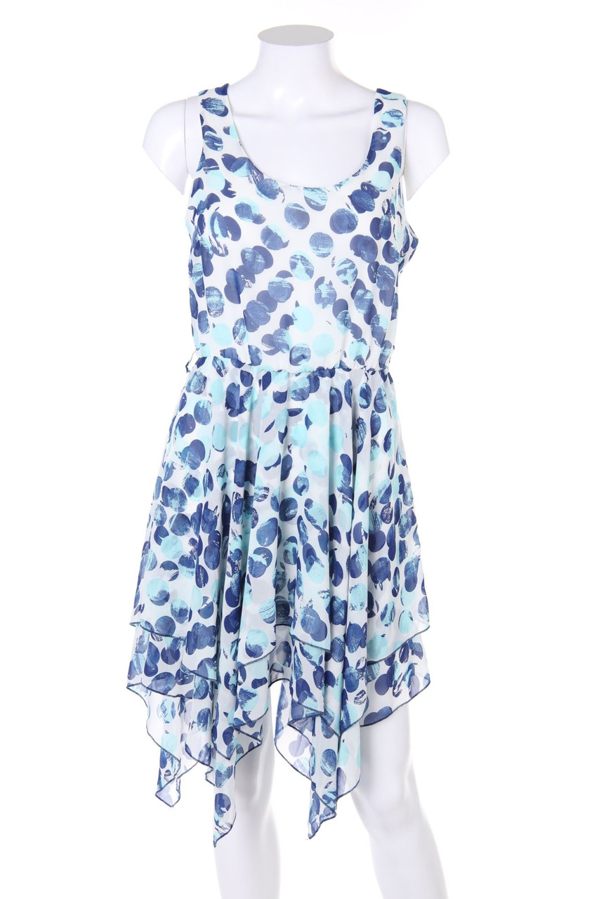 VILA - Chiffon-Kleid mit asymmetrischem Schnitt - S