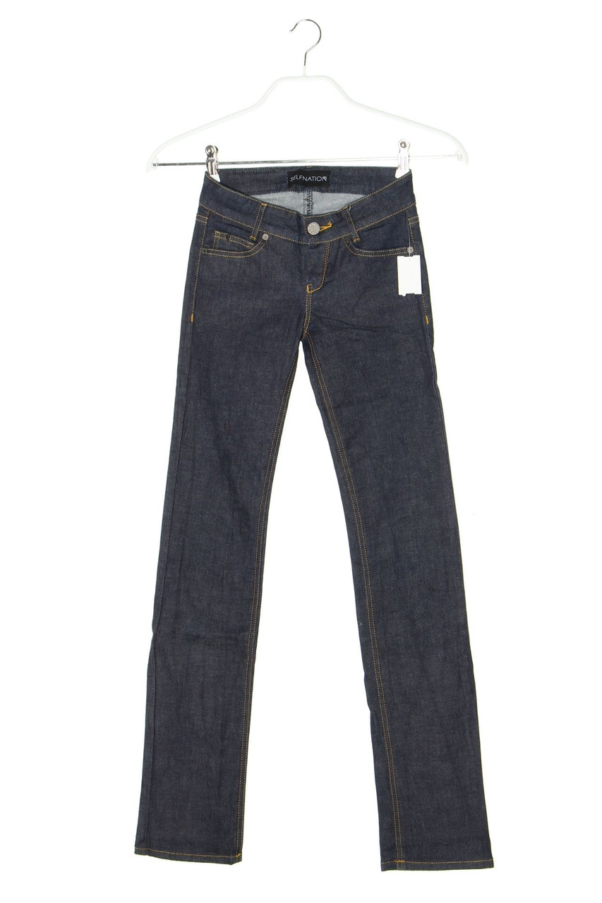 SELFNATION - Dark Denim Straight Cut Jeans mit Stretch - XS