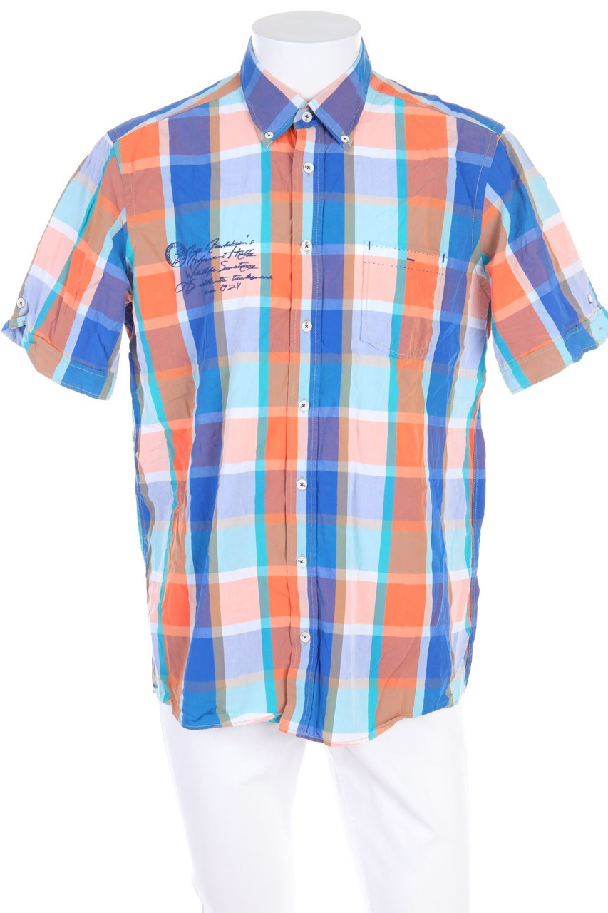 CASA MODA - Kurzarm-Hemd mit Button-down-Kragen mit Karo-Muster - 41