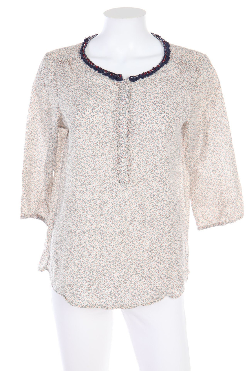 Ohne Label - Tunika-Bluse mit Gummizug - D 38-40