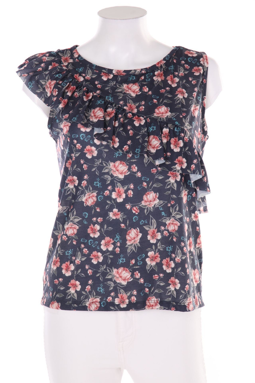 COLOURS OF THE WORLD - Print-Top mit Volants - S