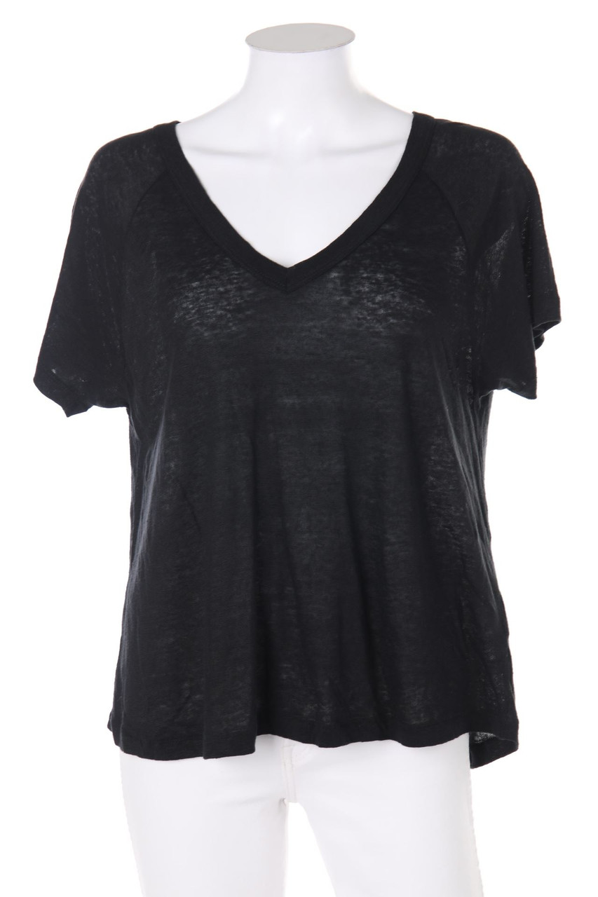 Berenice - Shirt aus Leinen mit Print - M