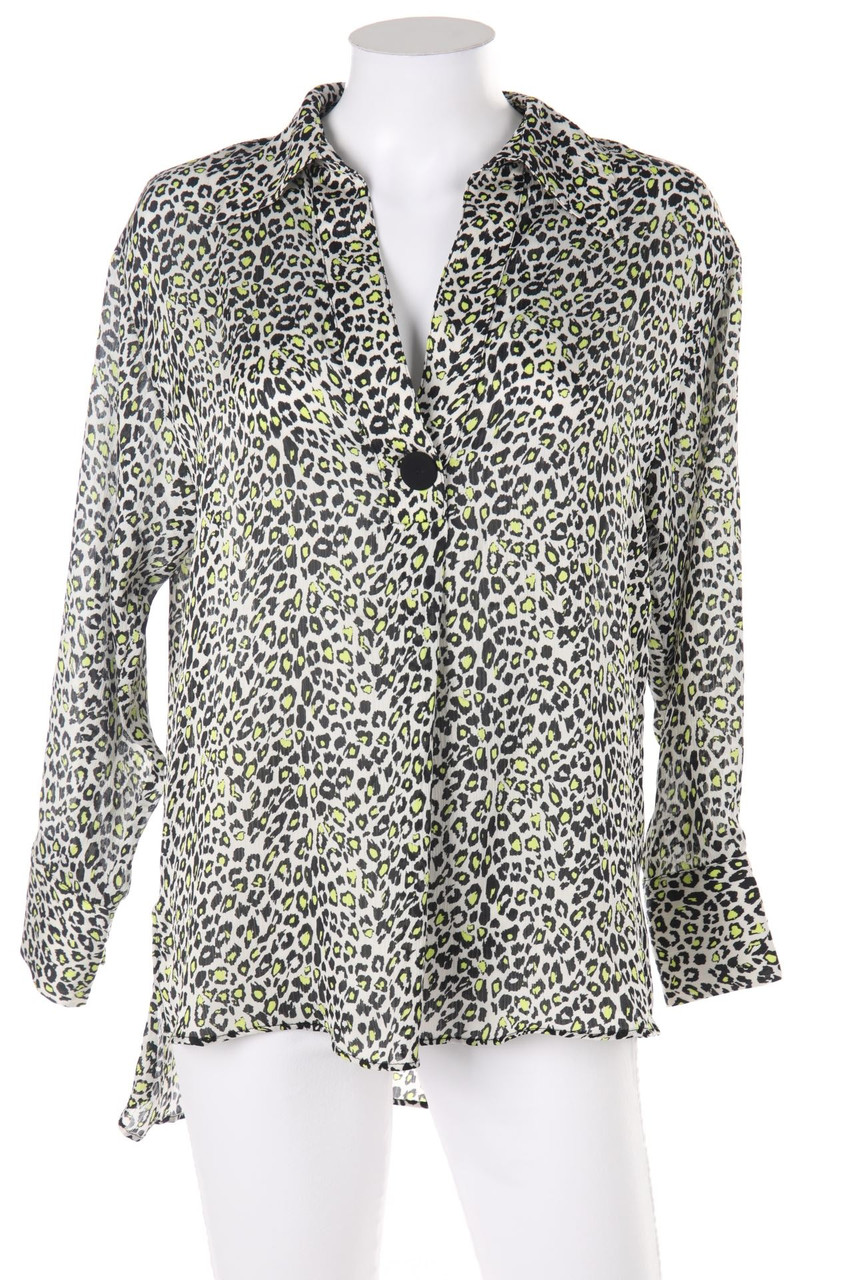 ZARA - Bluse mit Leo-Print - XS
