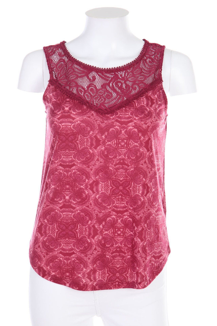 COLOURS OF THE WORLD - Top mit Spitze - XS