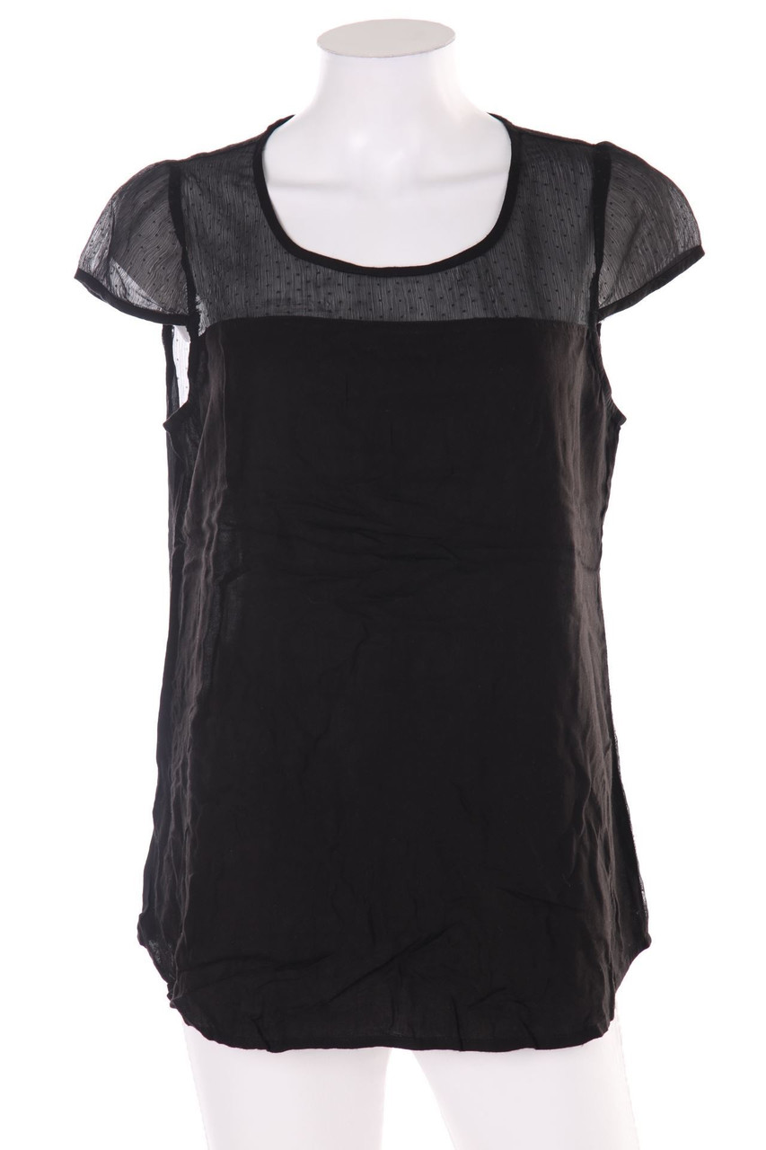 Chicorée - Kurzarm-Bluse mit Keyhole - M