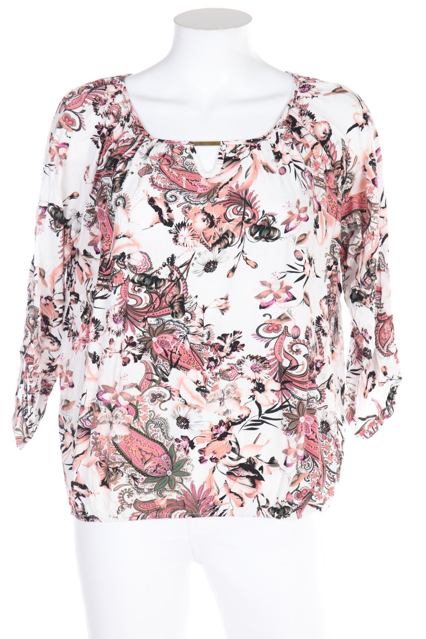 COLLOSEUM - Bluse mit 3/4-Ärmel mit floralem Muster - XL