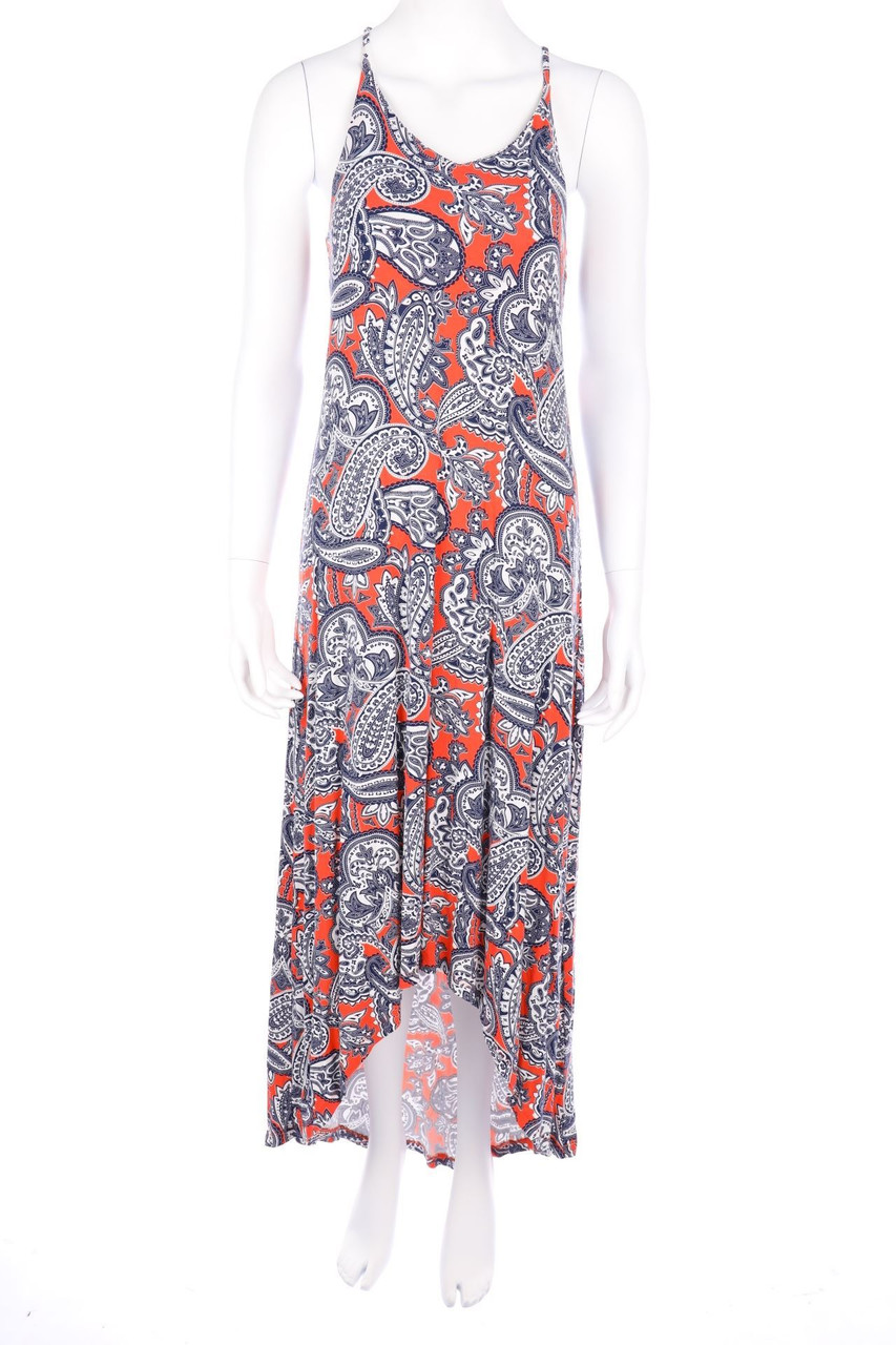 CYNTHIA ROWLEY - Maxi-Kleid mit Paisley-Print mit Rückenausschnitt - S
