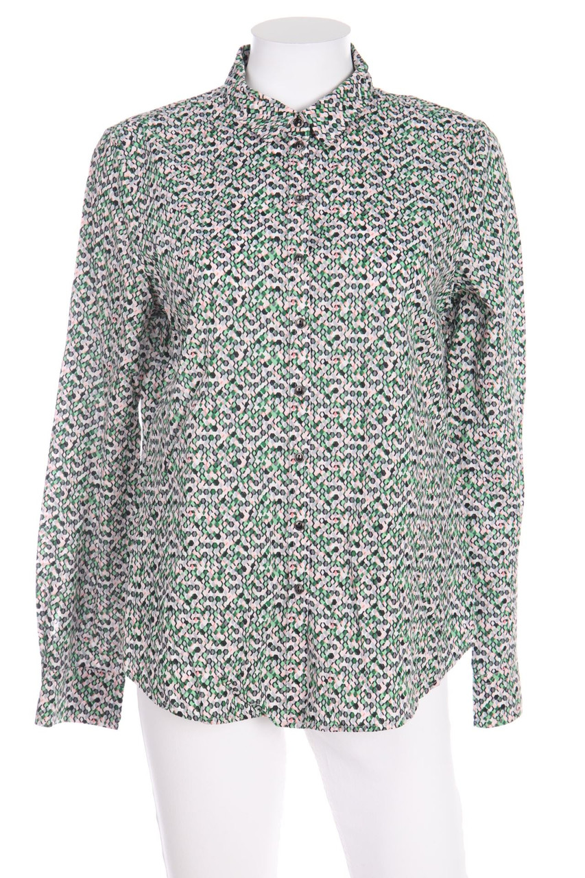 TAIFUN - Hemd-Bluse aus Baumwolle mit geometrischem Muster - D 38