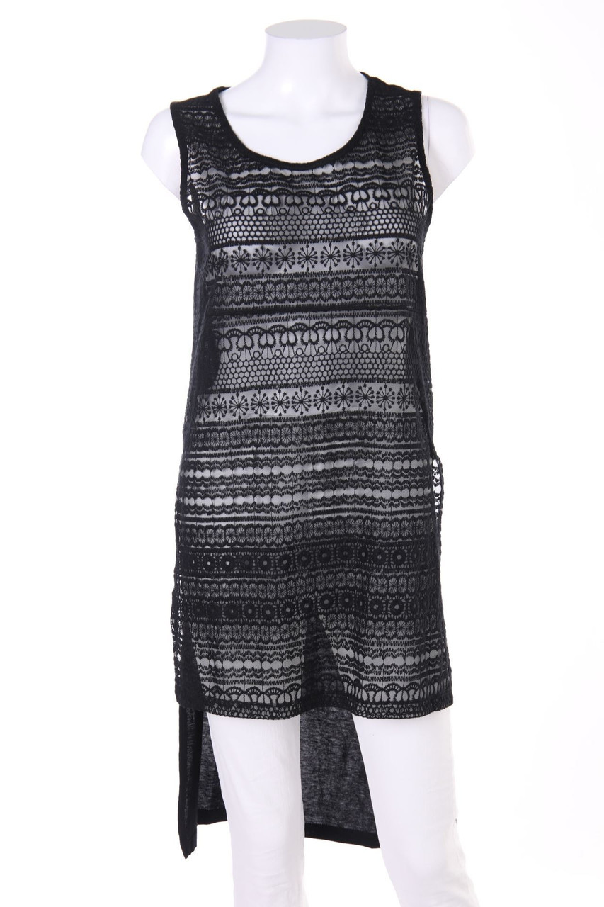 Janina - Vokuhila-Top mit Spitzen-Einsatz - D 38