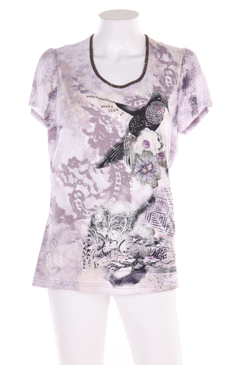 TAIFUN - Kurzarm-Shirt mit Print - L
