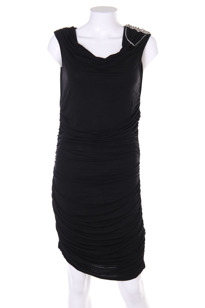 flame - Kleid aus Jersey mit Schmuckstein-Applikation - M