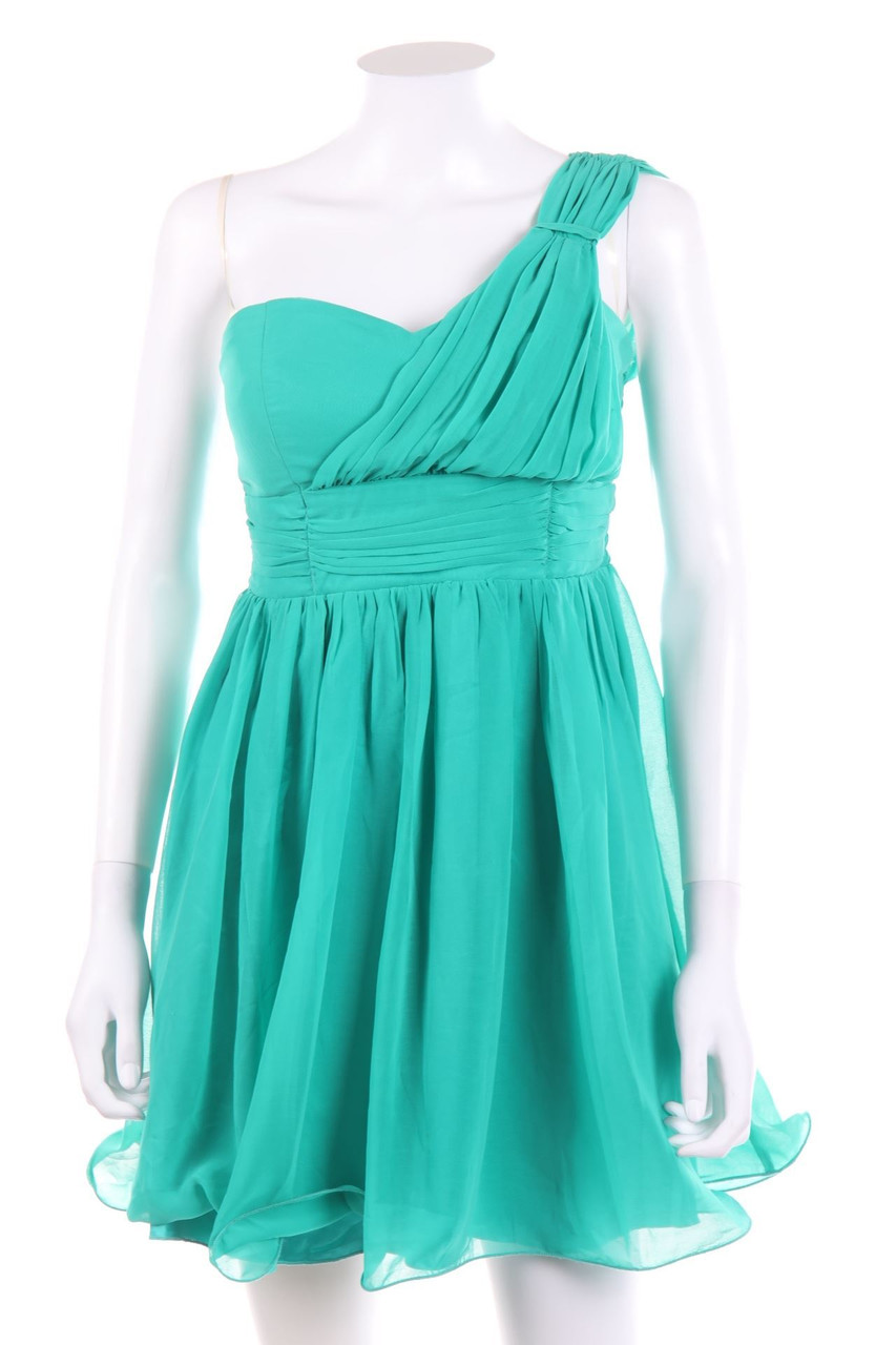 SECONDHAND - Chiffon-Abendkleid mit Raffungen - D 36