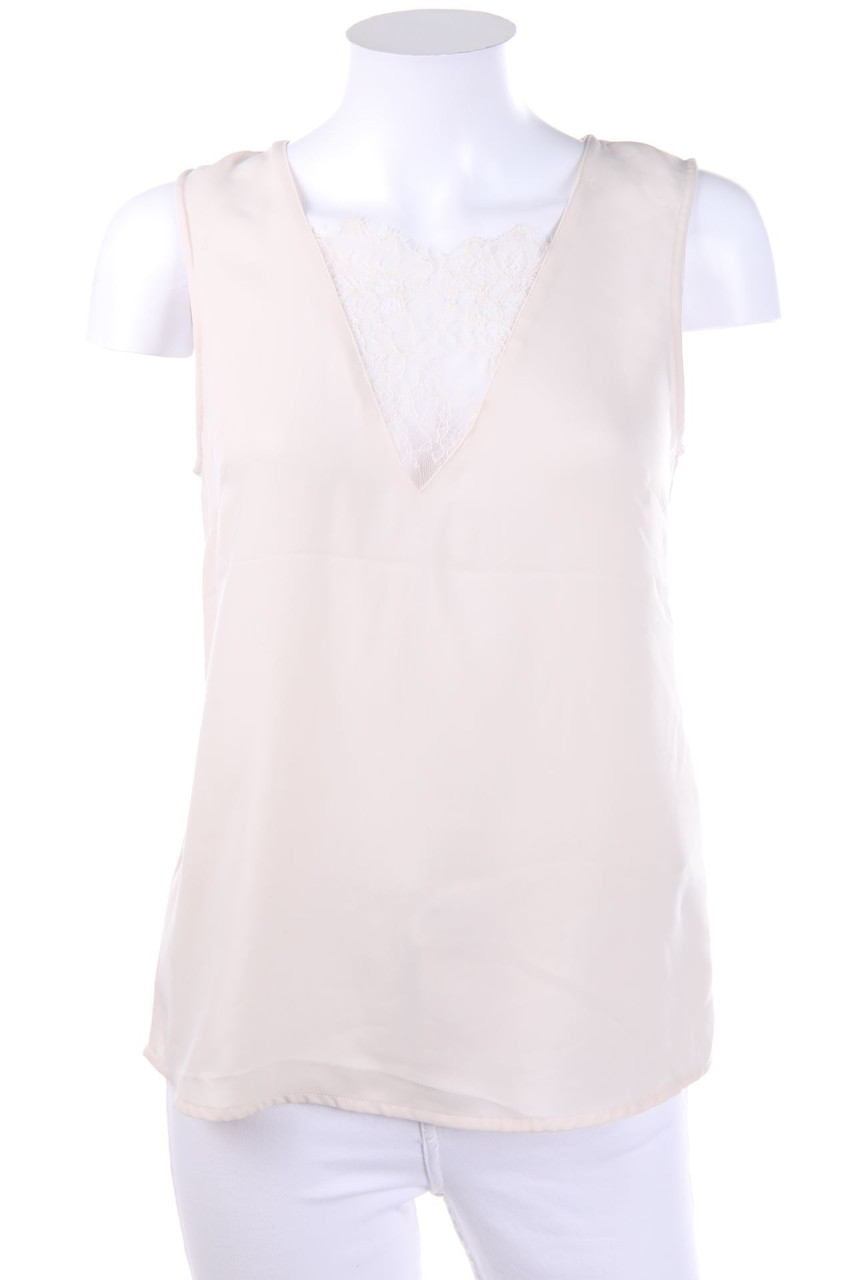 H&M - Blusentop mit Spitzen-Einsatz - D 34