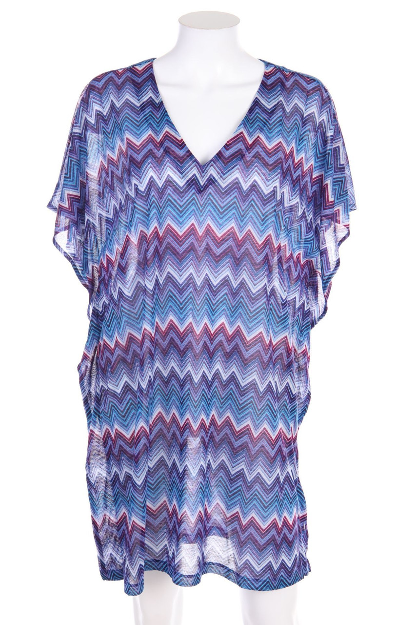 H&M - Sommer-Strand-Strandkleid mit Chevron-Streifen - M
