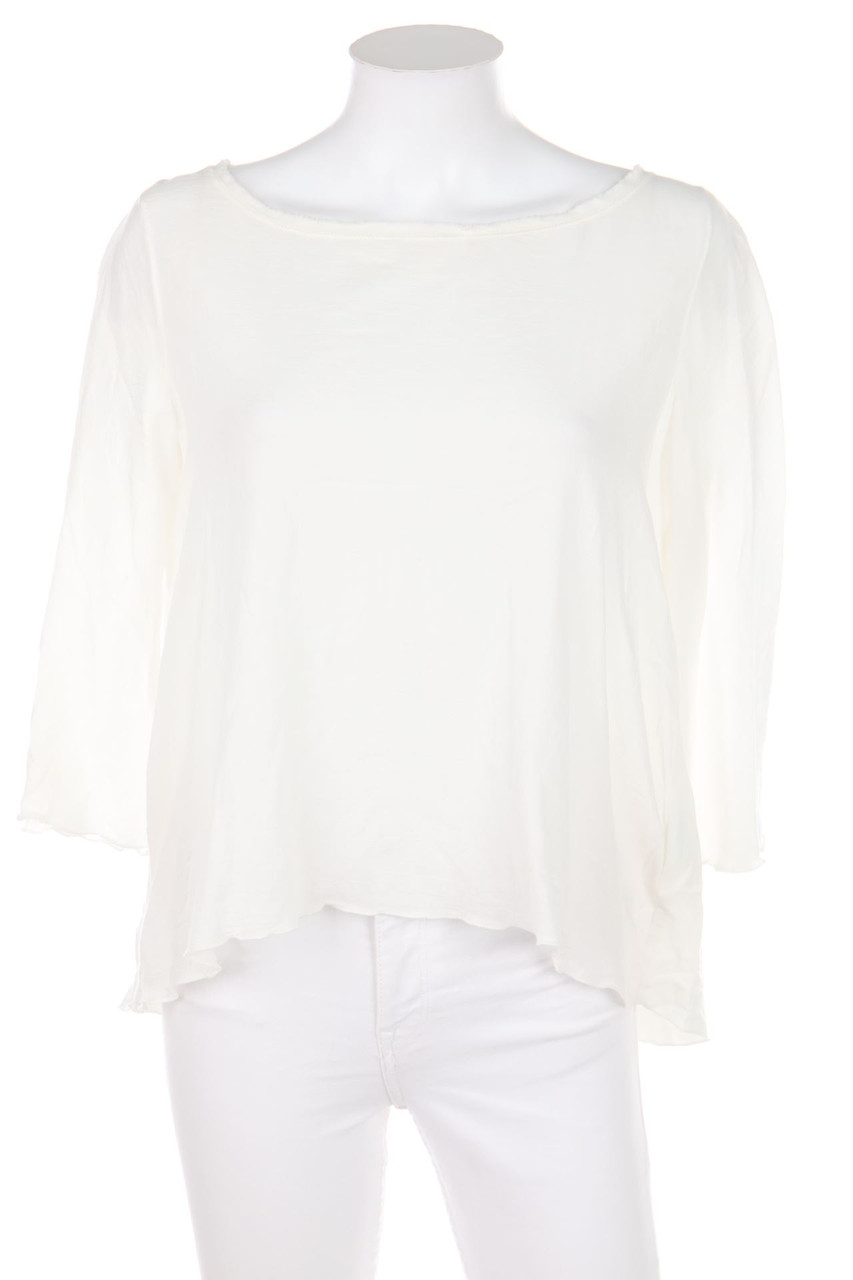 MARELLA - Bluse mit 3/4-Ärmel mit Schmuckstein-Applikation - D 38