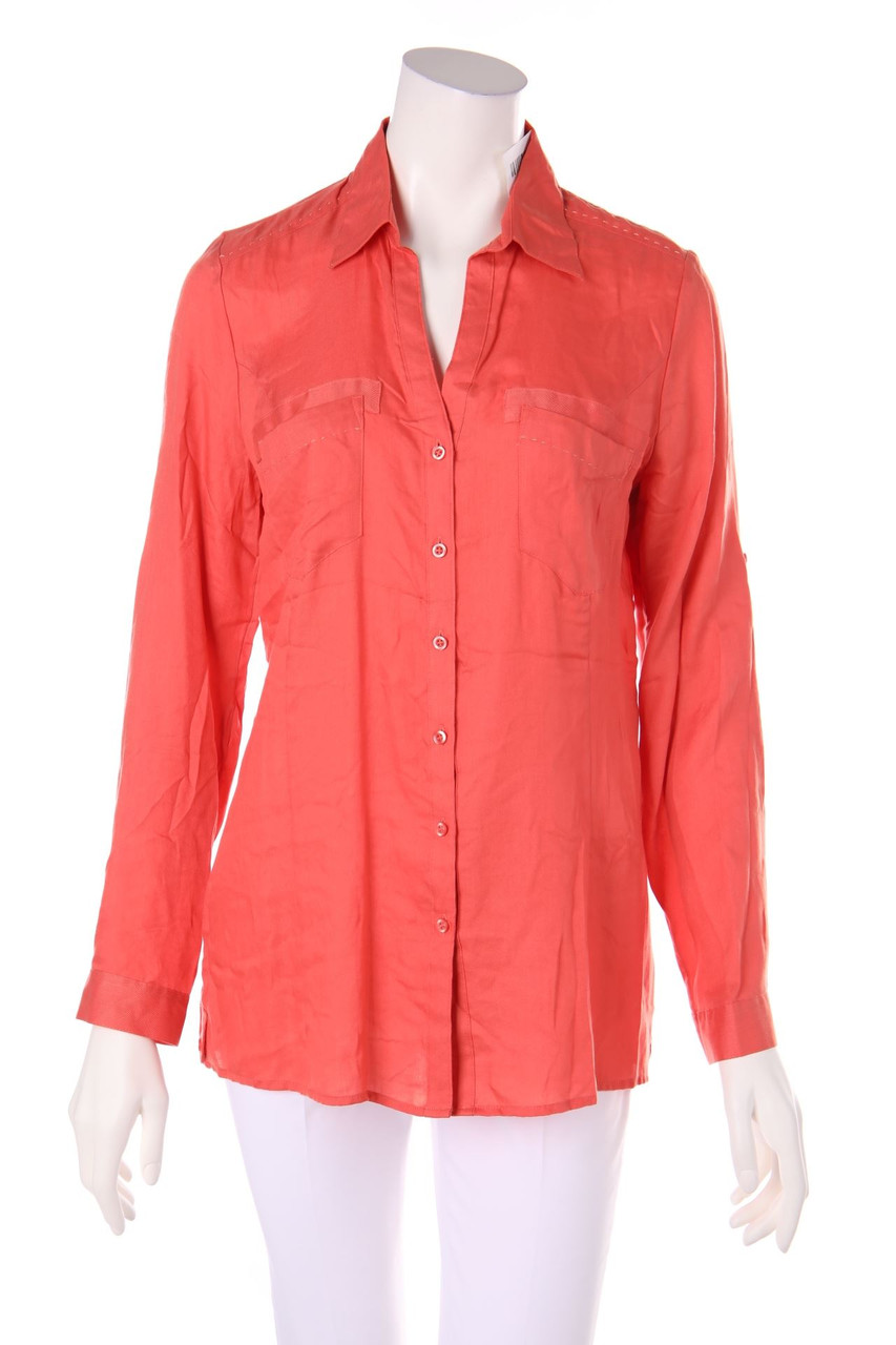 comma - Bluse mit aufgesetzten Taschen - D 36