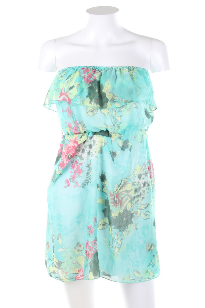 zebra - Chiffon-Kleid mit Blumen-Print - XS