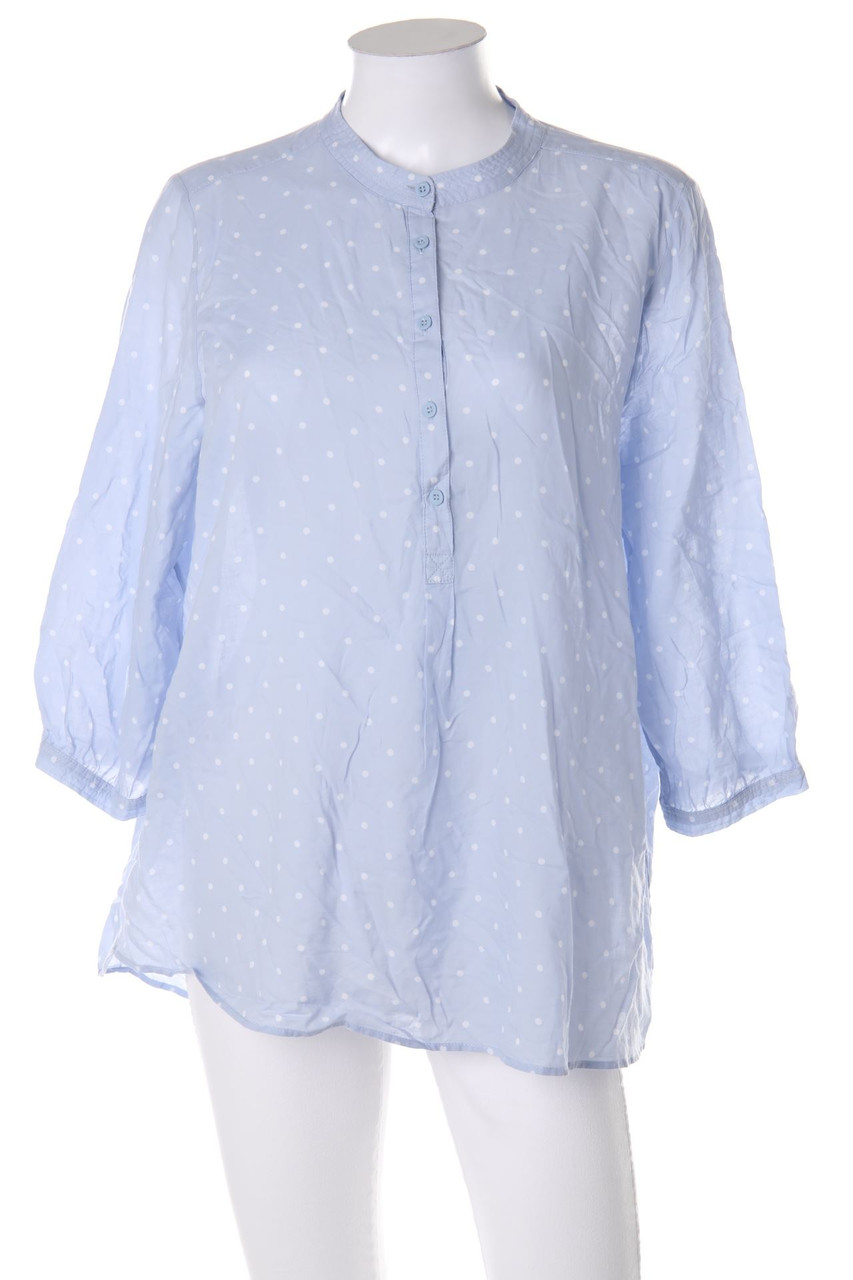 OPUS - Bluse mit 3/4-Ärmel mit Stehkragen mit Polka Dots - D 40