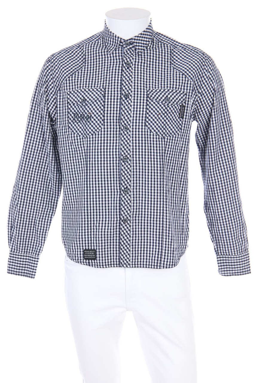 BLACKBOX - kariertes Hemd mit aufgesetzten Taschen - S