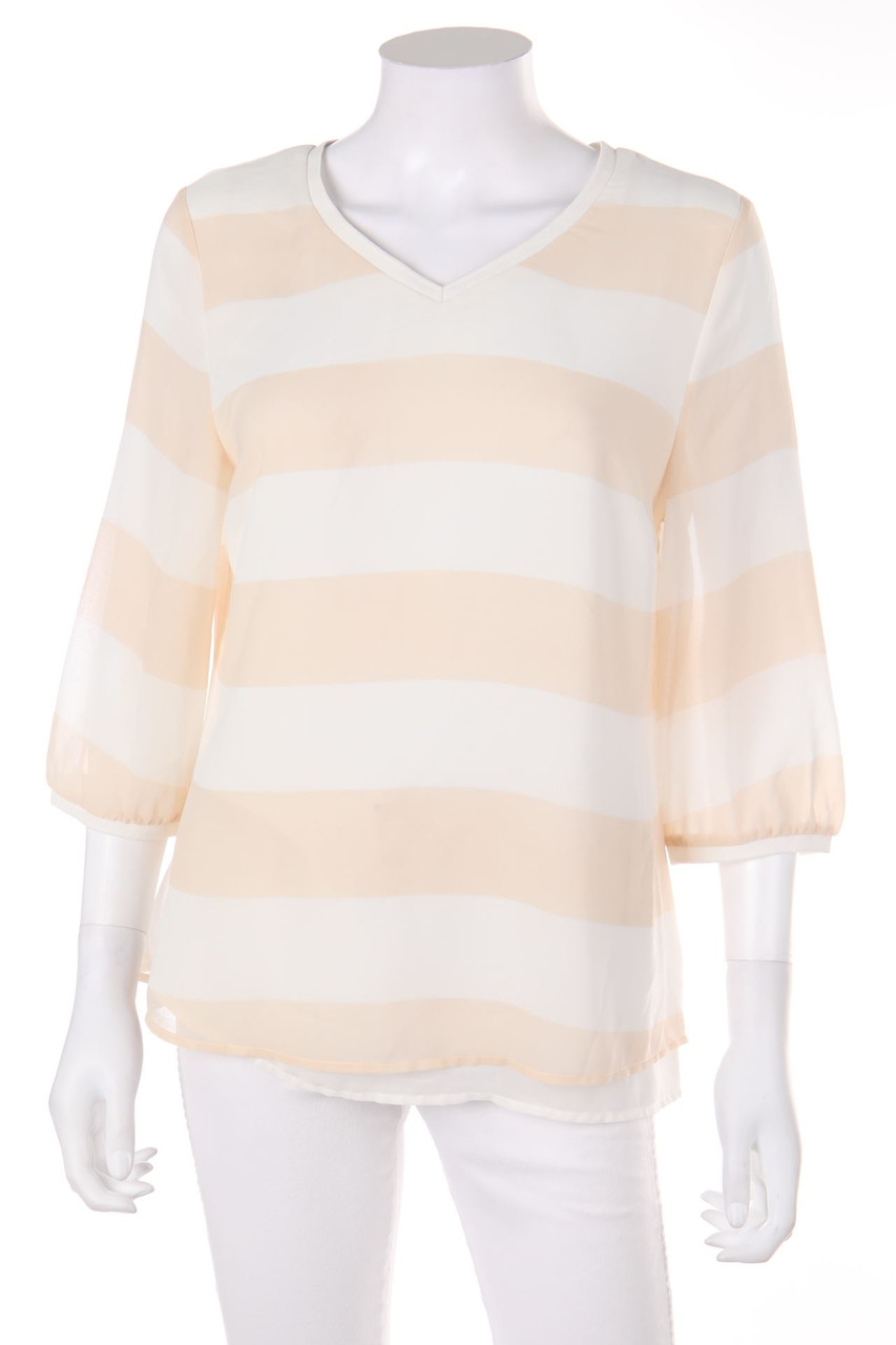 Charles Vögele - Bluse mit 3/4-Ärmel mit Streifen - D 38