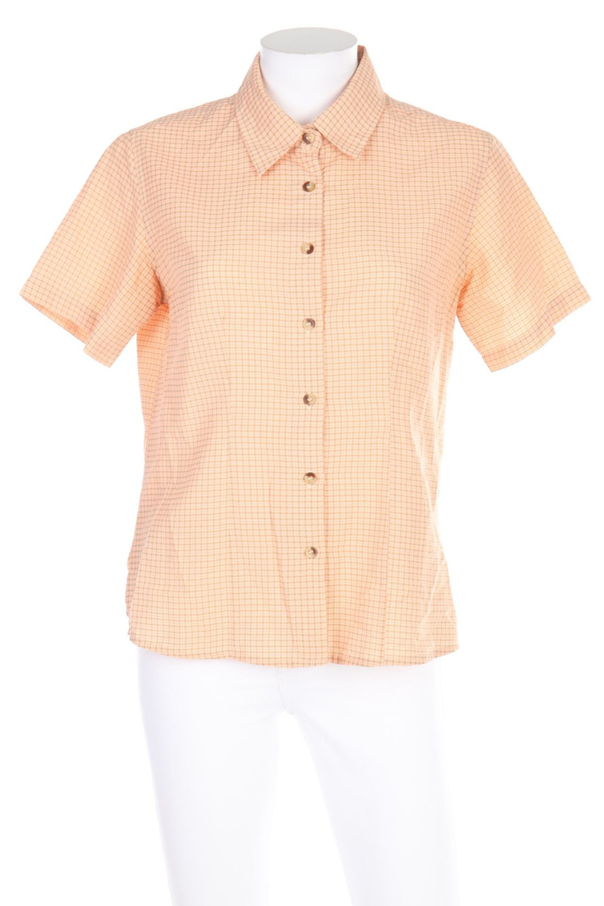 F.LLI CAMPAGNOLO - Hemd-Bluse mit kurzem Ärmel mit Karo-Muster - D 38