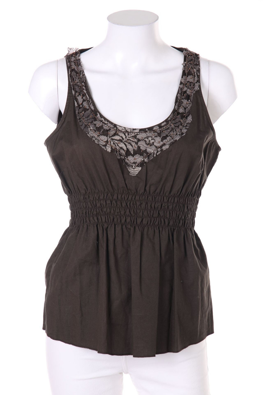 ONLY - Blusentop mit Perlen mit Spitze - D 38