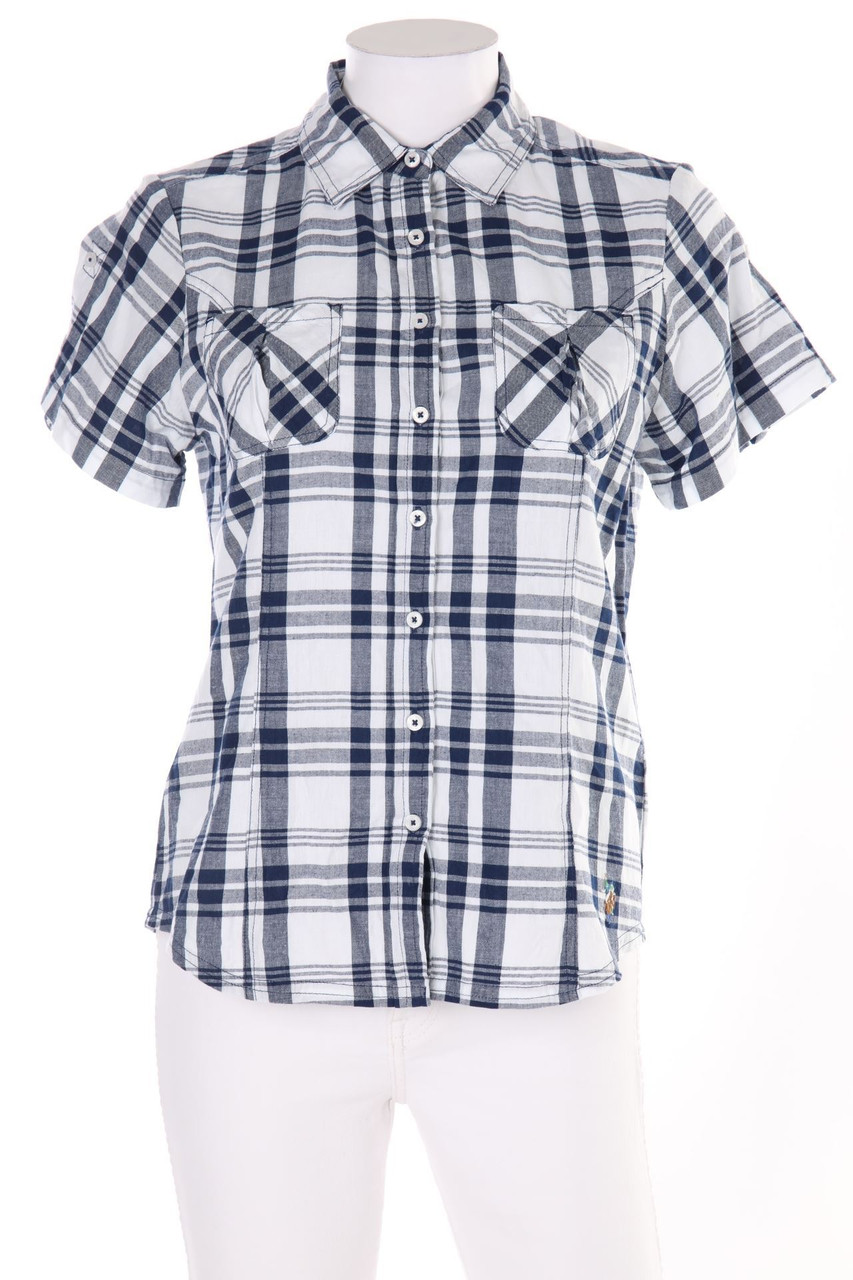 U.S. POLO ASSN. - Hemd-Bluse mit kurzem Ärmel mit Logo-Stickerei - S