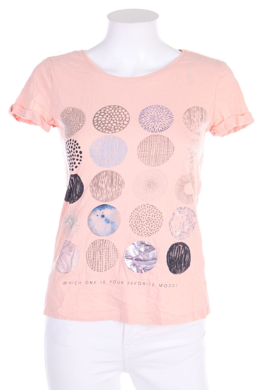 ESPRIT de corp - Kurzarm-Shirt mit Print - XS