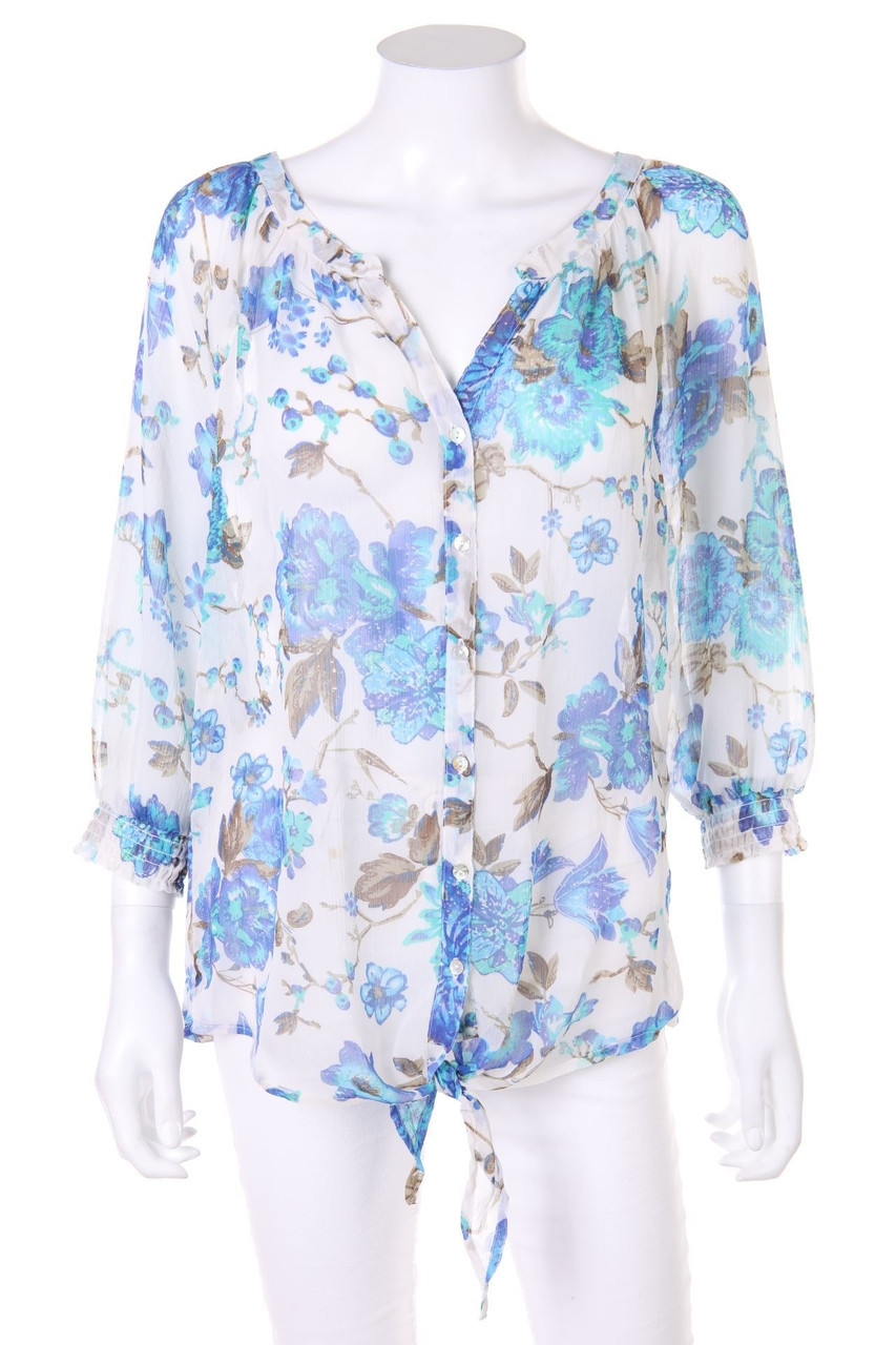 Yessica by C&A - Bluse zum Knoten mit floralem Muster - D 42