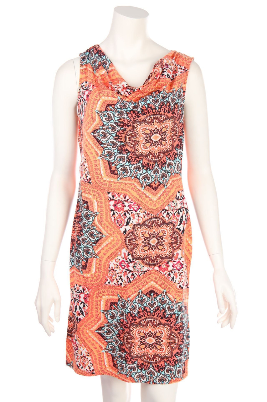 comma - Kleid mit Print - D 38
