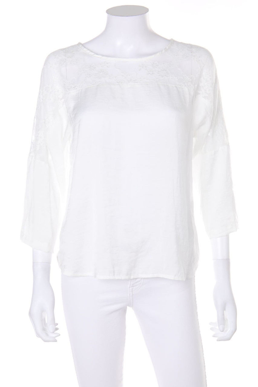 Janina - Bluse mit Spitzen-Einsatz - D 38