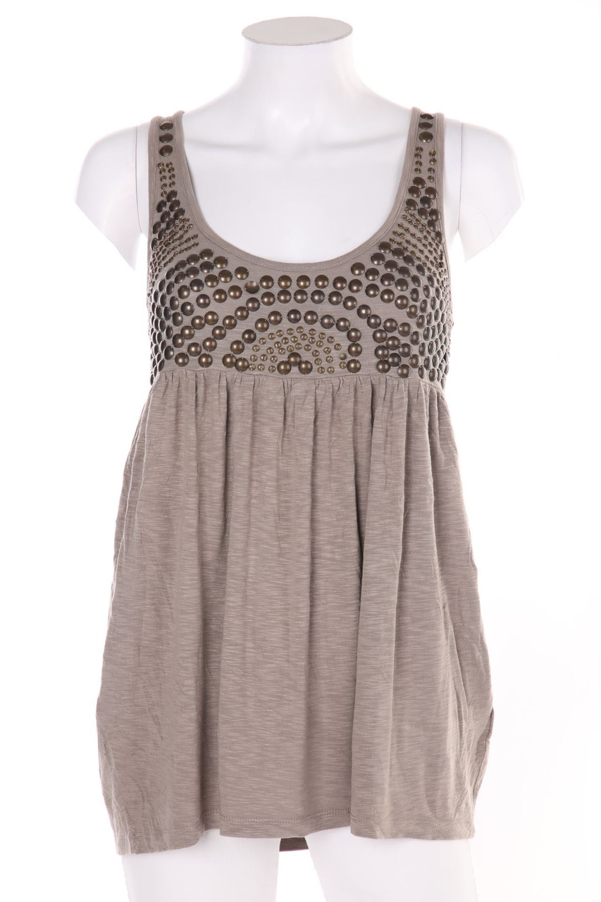 SECONDHAND - Top aus Viskose-Mix mit Applikationen - D 36