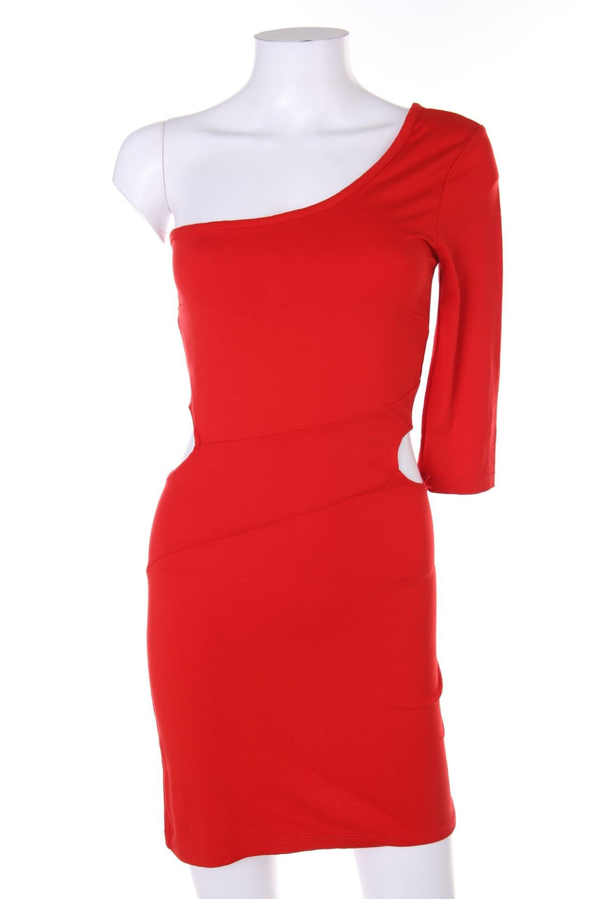 FSBN - One Shoulder-Party-Kleid aus Jersey mit Cut-outs - M