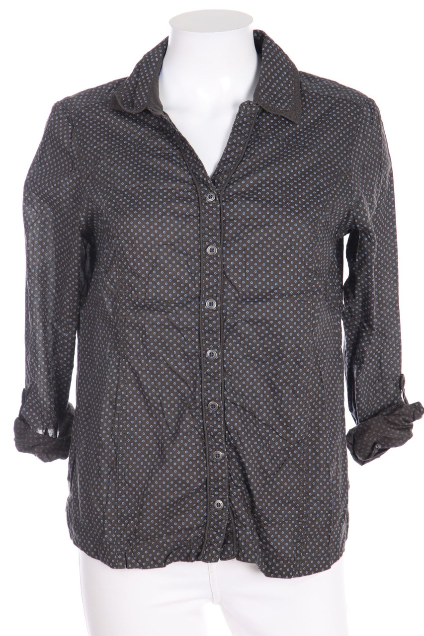 CECIL - Hemd-Bluse mit Krempel-Ärmeln mit Polka Dots - S