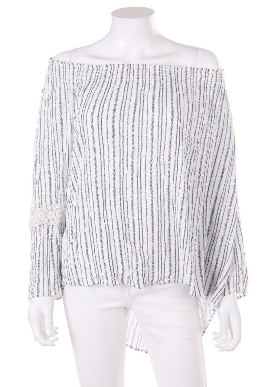 C&A - Carmen-Bluse mit Spitze - D 44