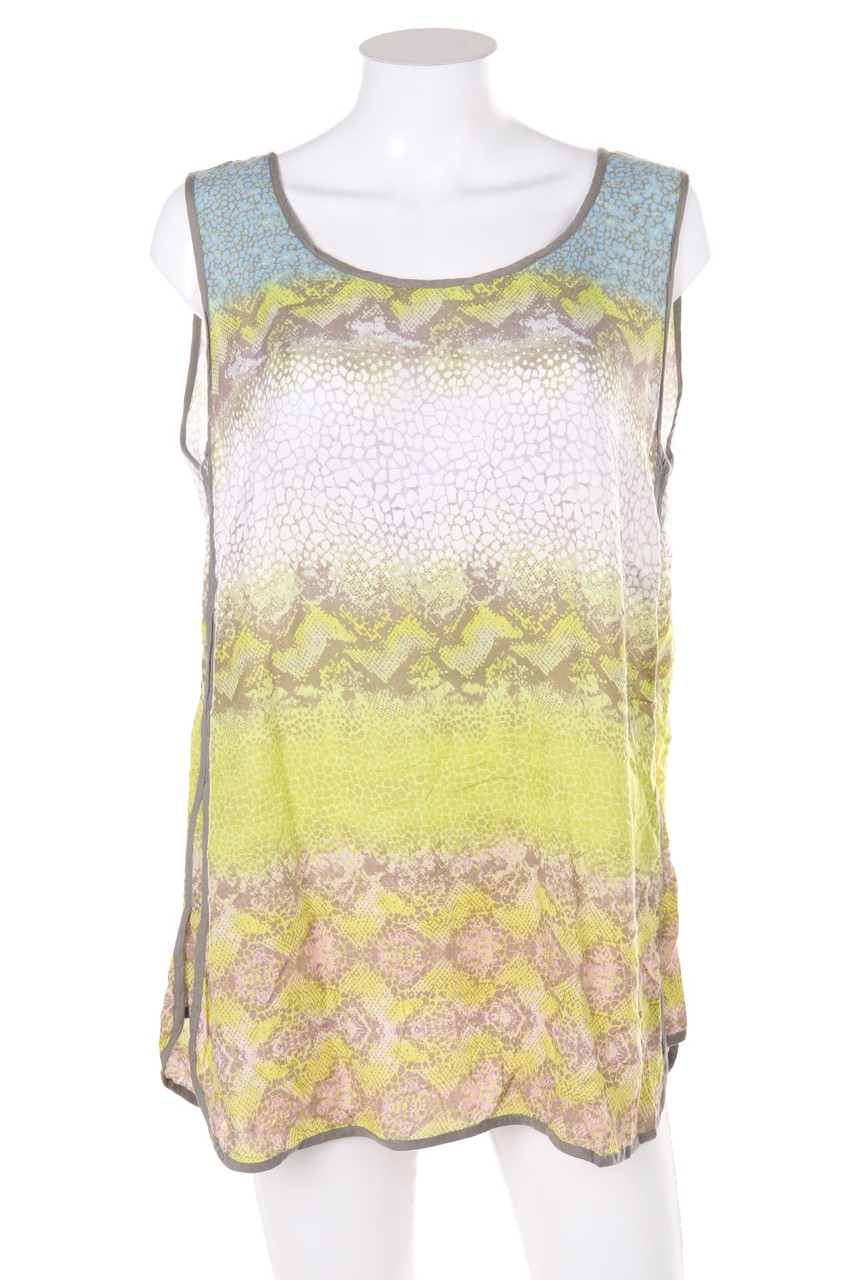 Ulla Popken - Blusentop aus Viskose mit Animal-Print - D 46