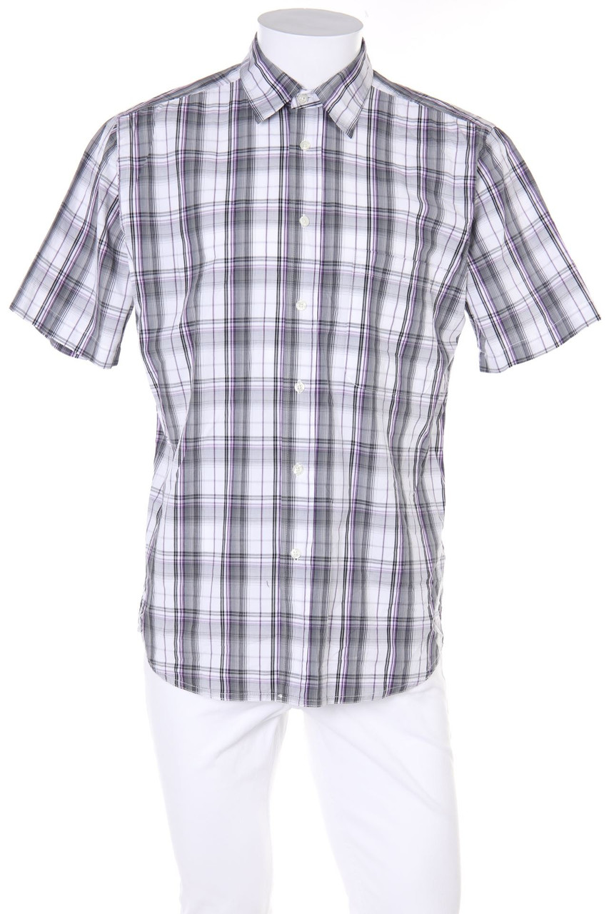 GREY CONNECTION - Kurzarm-Hemd mit Karo-Muster - 39