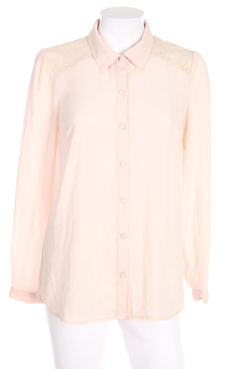 FOREVER 21 - Bluse mit Spitzen-Einsatz - S