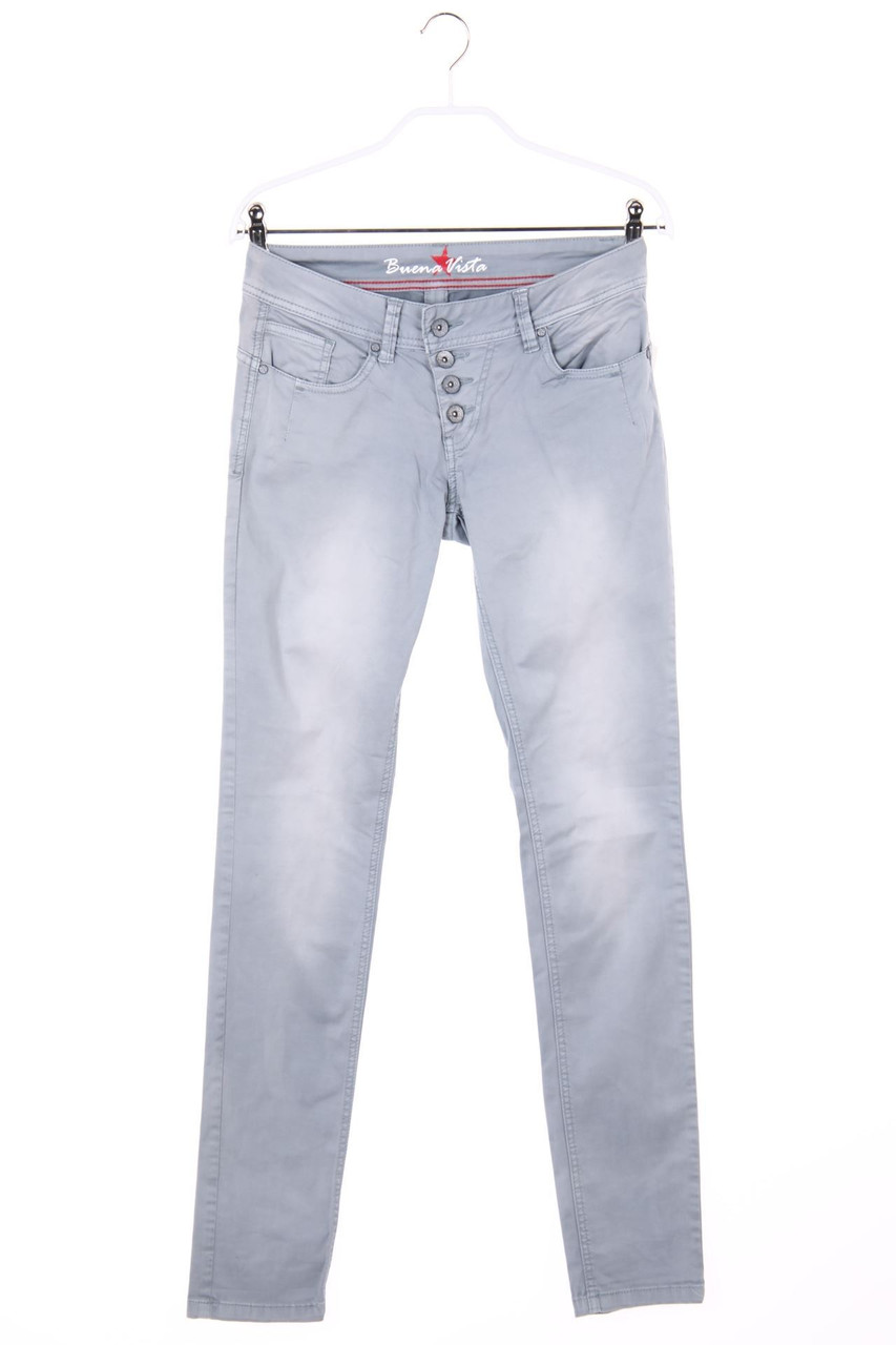 Buena Vista - Used Look Skinny-Jeans mit Logo-Applikation - XS