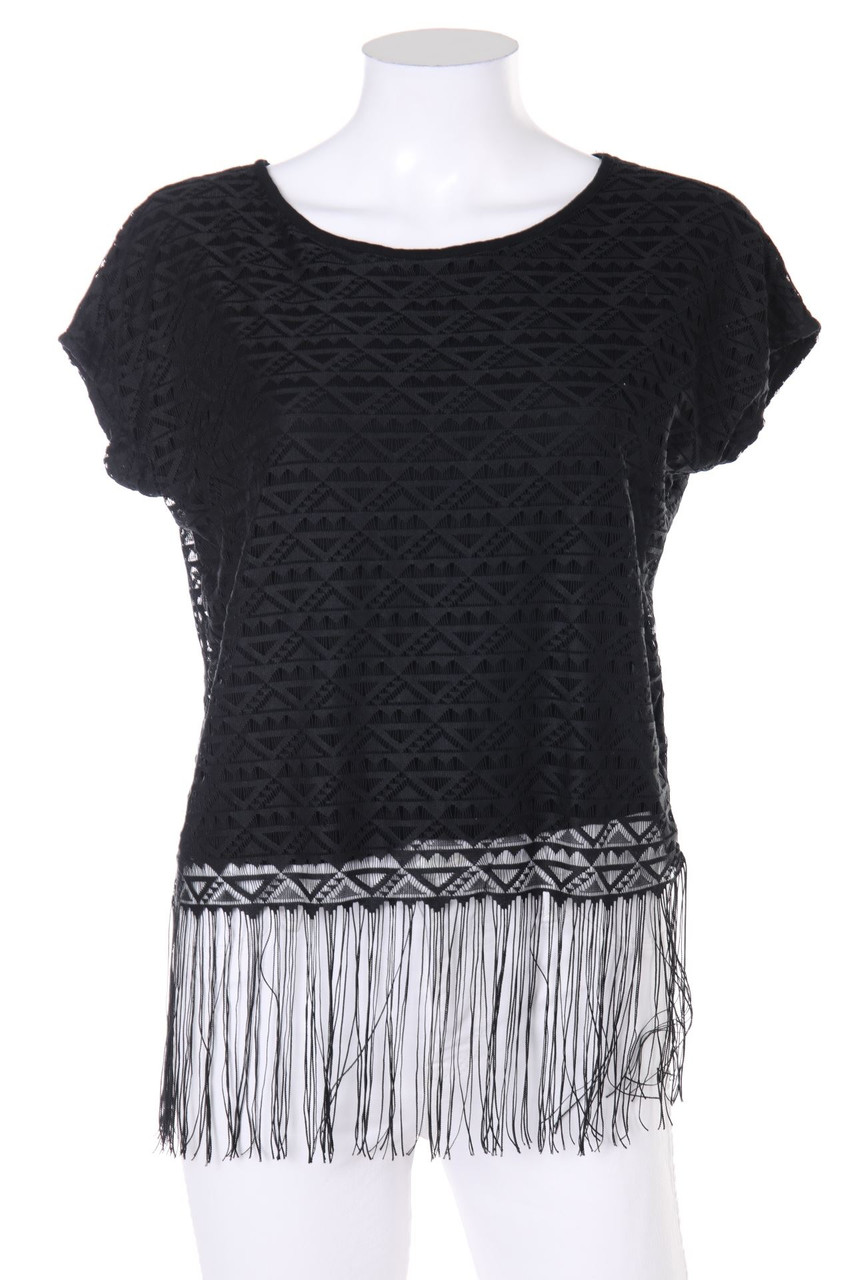 FB SISTER - Shirt mit Fransen - S