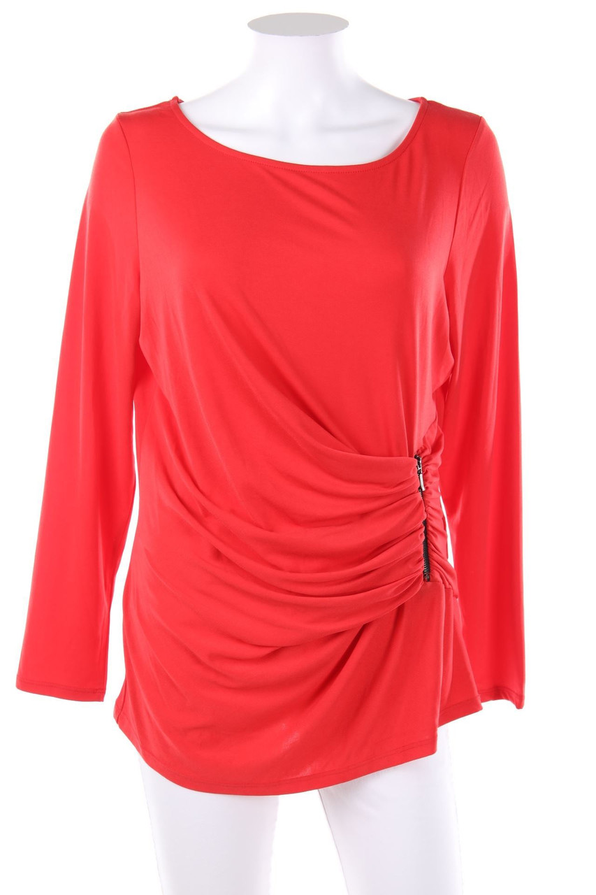 MORGAN - Longsleeve-Shirt mit Drapierung - L